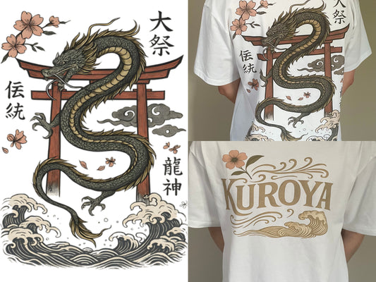 Kuroya Japanese Dragon Tee